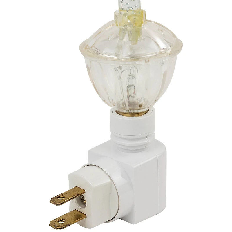 6.5" Clear Retro Style Christmas Bubble Night Light