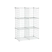 Honey Can Do White 6-Pack Modular Mesh Storage Cube