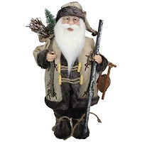 16.5" Country Rustic Santa Claus Carrying Sled & Sack of Gifts