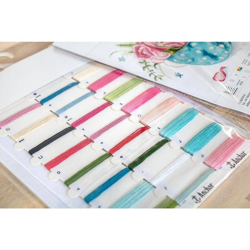 Letistitch A Cup Of Roses Counted Cross Stitch Kit