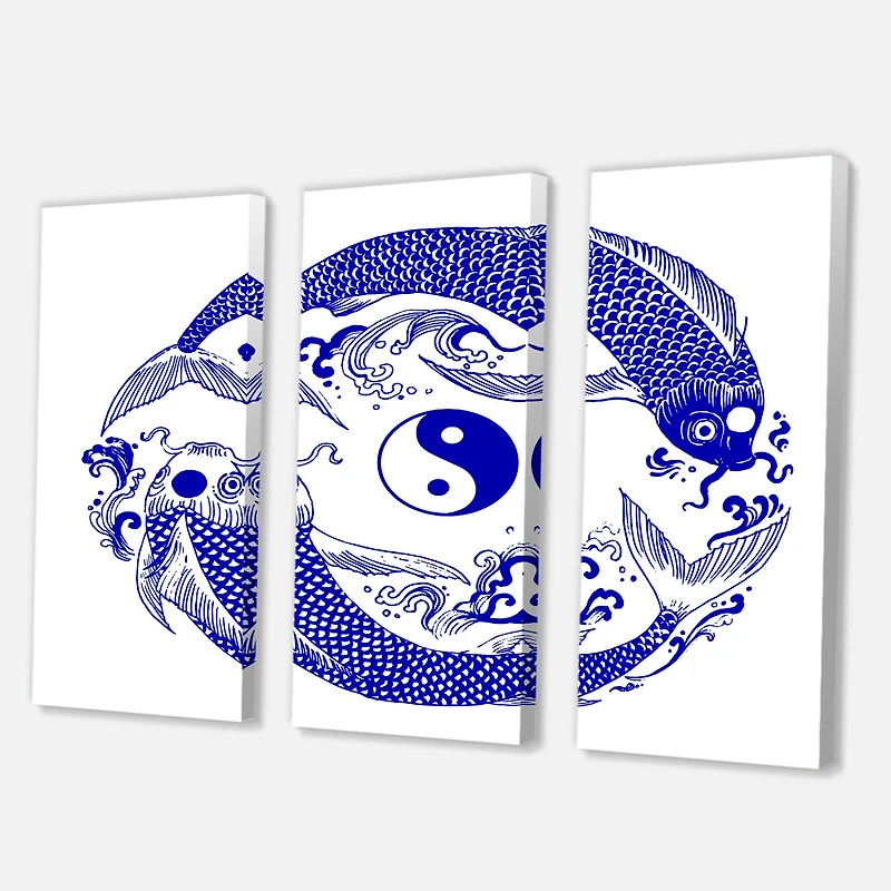 Designart - Chinoiserie Koi Fish II