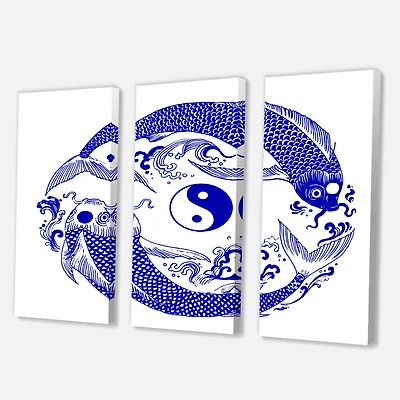 Designart - Chinoiserie Koi Fish II