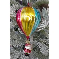 Wizardi 6" Glossy Balloon with Santa Christmas Ornament