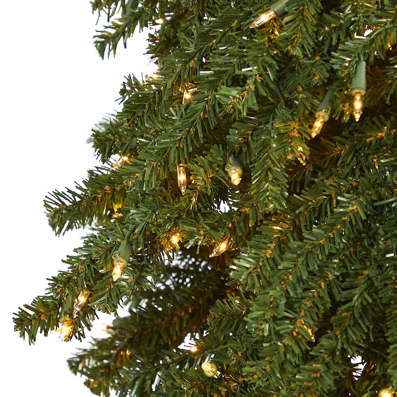 9ft. Pre-Lit Grand Alpine Artificial Christmas Tree, Clear Lights