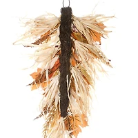 30" Harvest Raffia Teardrop Swag