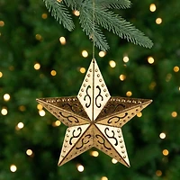 5.75" Gold Filigree Star Ornament