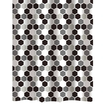 Bath Bliss Honey Comb Design Shower Curtain
