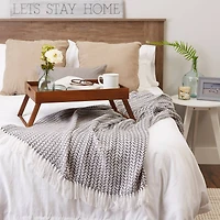 DII® Gray Arrowhead Woven Throw