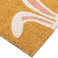 18" x 30" Natural Coir Happy Easter Bunny Ears Doormat 