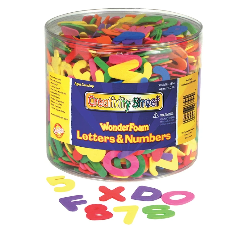 Creativity Street® WonderFoam® Shapes, Letters & Numbers Tub