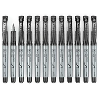 Arteza® Black Medium Nib Disposable Fountain Pens, 12ct.
