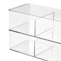 18 Pack: 3-Slot Storage Organizer Bin by Simply Tidy™
