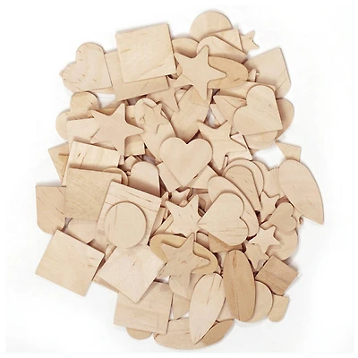 6 Packs: 350 ct. (2,100 total) Creativity Street® Natural Wooden Shapes