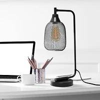 Lalia Home 19" Industrial Mesh Desk Lamp