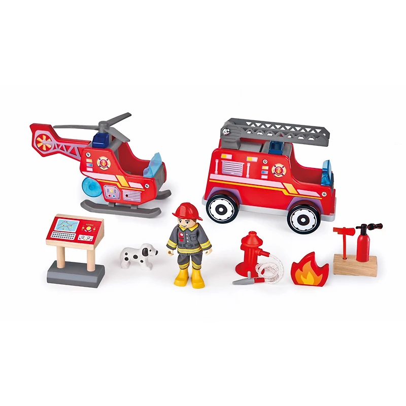 Hape Wood City Fire Station Playset