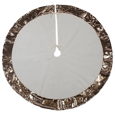 DII® Cream Sequin Velvet Holiday Tree Skirt
