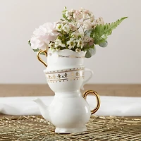 Kate Aspen® Medium Tea Time Whimsy Ceramic Bud Vase