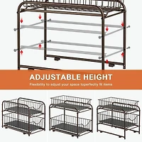 2-Tier Stackable Sliding Basket Cabinet Organizers