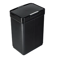 Honey Can Do 50L Black Stainless Steel Trash Can w/ Motion Sensor