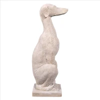 Design Toscano 35.5" Italian Greyhound Art Déco Whippet Sentinel Dog Statue