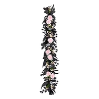 6ft. Pretty Morbid Pink Carnation Halloween Garland