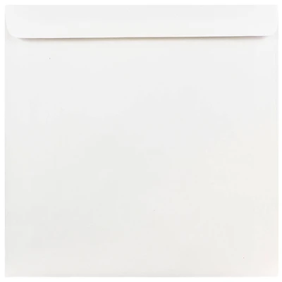 JAM Paper 9" x 9" White Square Invitation Envelopes
