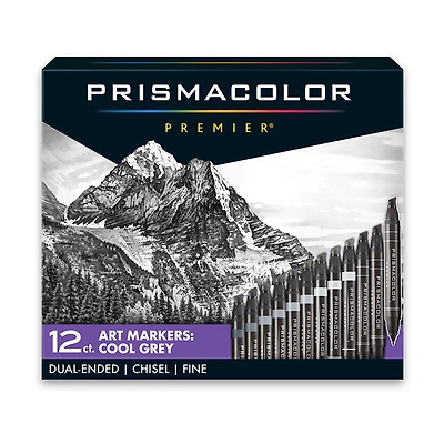 Prismacolor® Premier® Cool Grey Dual-Ended Art Markers, 12ct.