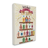 Stupell Industries Dad You're Top Shelf Phrase Canvas Wall Art