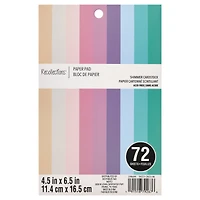 12 Packs: 72 ct. (864 total) Pastel Pearlized 4.5" x 6.5" Paper Pad by Recollections™