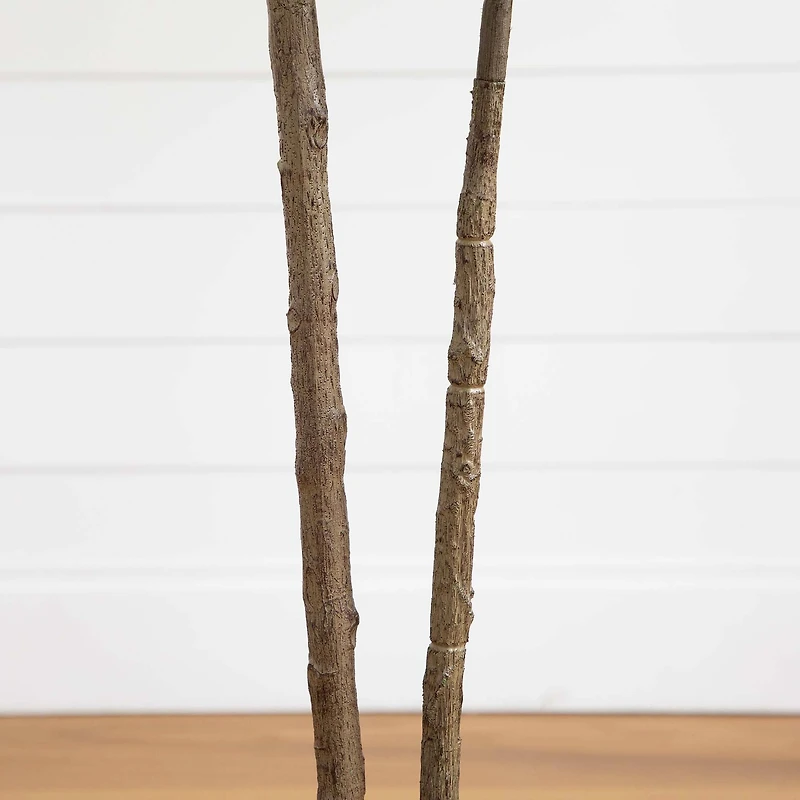 6ft. Rubber Tree in Decorative Planter with Real Touch Leaves