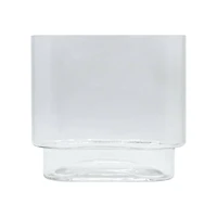 8" Clear Oval Glass Pedestal Vase by Ashland®