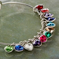 Charmalong™ Rhodium Heart Charms by Bead Landing™