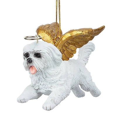Design Toscano Honor the Pooch Maltese Angel Ornament