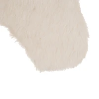 Glitzhome® 21" White Plush Stockings, 2ct.