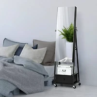 NEX™ 5ft. Jewelry Armoire on Casters with Chest Drawer