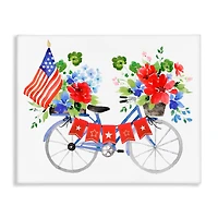 Stupell Industries Floral Americana Bicycle Canvas Wall Art