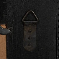 Hello Honey® 28" Black Bamboo Square Wall Mirror