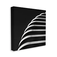 Stupell Industries Modern Architectural Organic Building Black White Photograph Canvas Wall Art