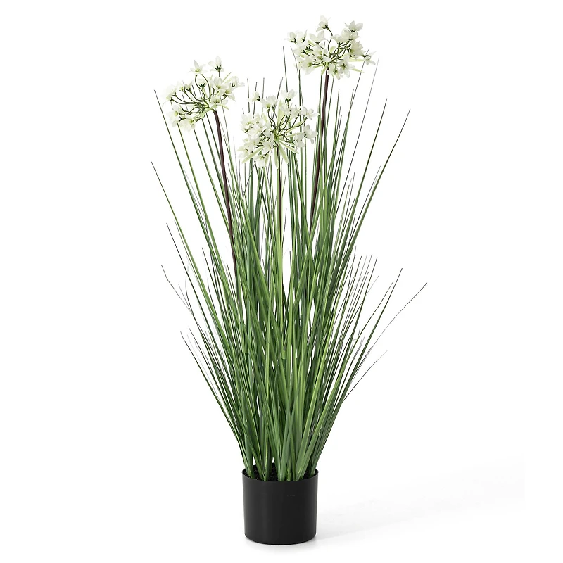 Glitzhome® 3.25ft. Faux Onion Grass Plant in Pot