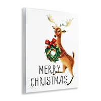 Stupell Industries 11" x 14" Merry Christmas Reindeer Wall Plaque