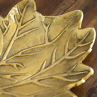 10" Gold Tree of Life Leaf Decorative Accent Tray
