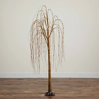 6ft. Pre-Lit Willow Artificial Christmas Tree, Warm White LED Lights