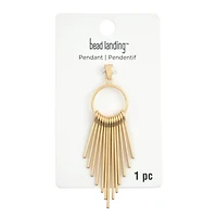 Gold Metal Tassel Pendant by Bead Landing™
