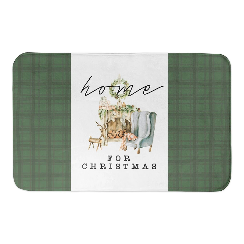 Home For Christmas Bath Mat