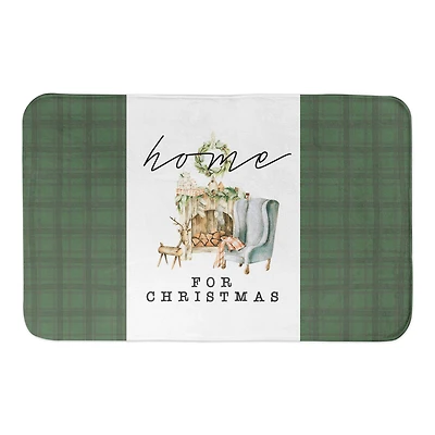 Home For Christmas Bath Mat