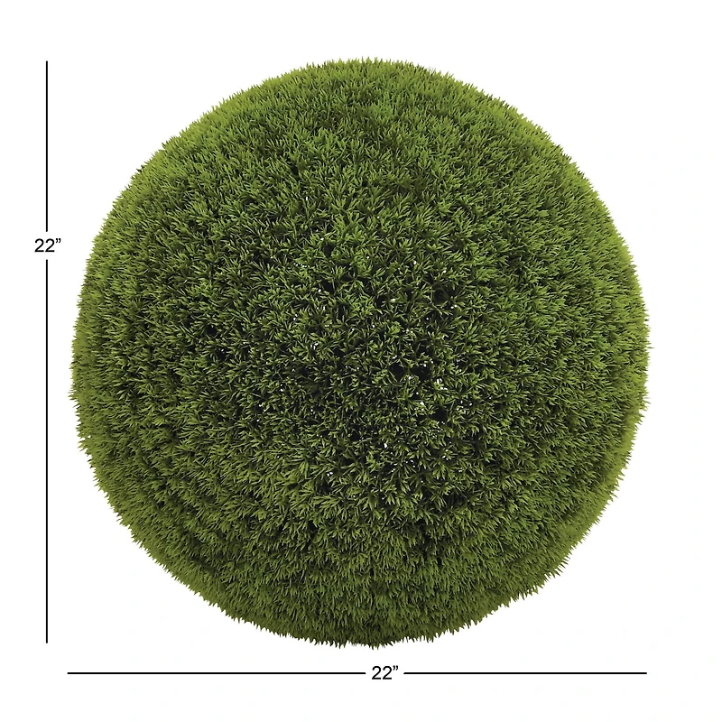 22" Green Vinyl Contemporary Style Artificial Foliage