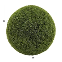 22" Green Vinyl Contemporary Style Artificial Foliage