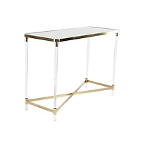 3.5ft. Clear Contemporary Acrylic Console Table