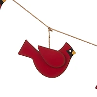 Glitzhome® 6ft. Metal Christmas Cardinal Garland