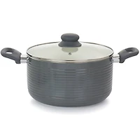 Oster Ridge Valley 8-Piece Gray Aluminum Nonstick Cookware Set